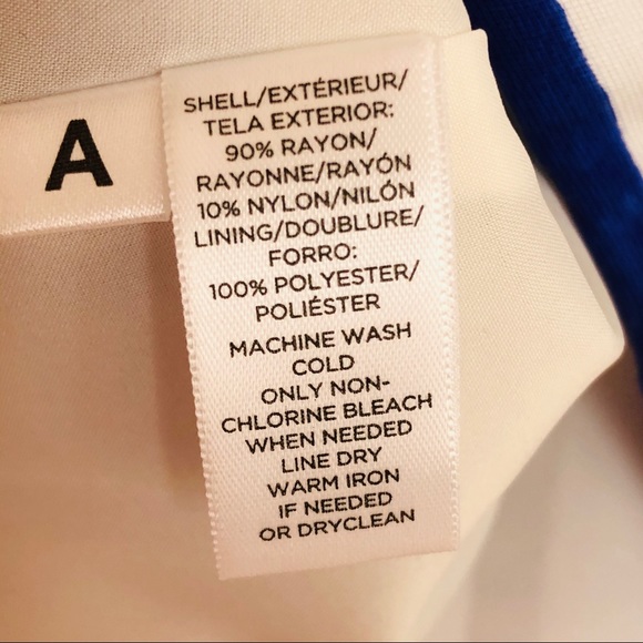 NWT- Ann Taylor aloft Blue & white striped Dress - Picture 7 of 7